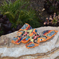 Butterfly Handcrafted Colorful Talavera Sevilla Yellow-style Mexican Pottery