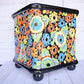 Square Flowerplanter Handcrafted Talavera Colorful Flowers
