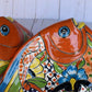 Angelfish- Hancrafted Talavera Ceramic in Sevilla Brown Design