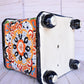 Square Flowerplanter Handcrafted Talavera White Puebla