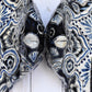 Angelfish- Hancrafted Talavera Ceramic in Cobalt Blue and Sand White Design