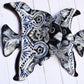 Angelfish- Hancrafted Talavera Ceramic in Cobalt Blue and Sand White Design