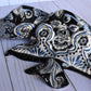 Angelfish- Hancrafted Talavera Ceramic in Cobalt Blue and Sand White Design