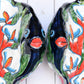 Angelfish- Hancrafted Talavera Ceramic in Leaves of Calla lilies Design