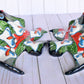 Angelfish- Hancrafted Talavera Ceramic in Leaves of Calla lilies Design