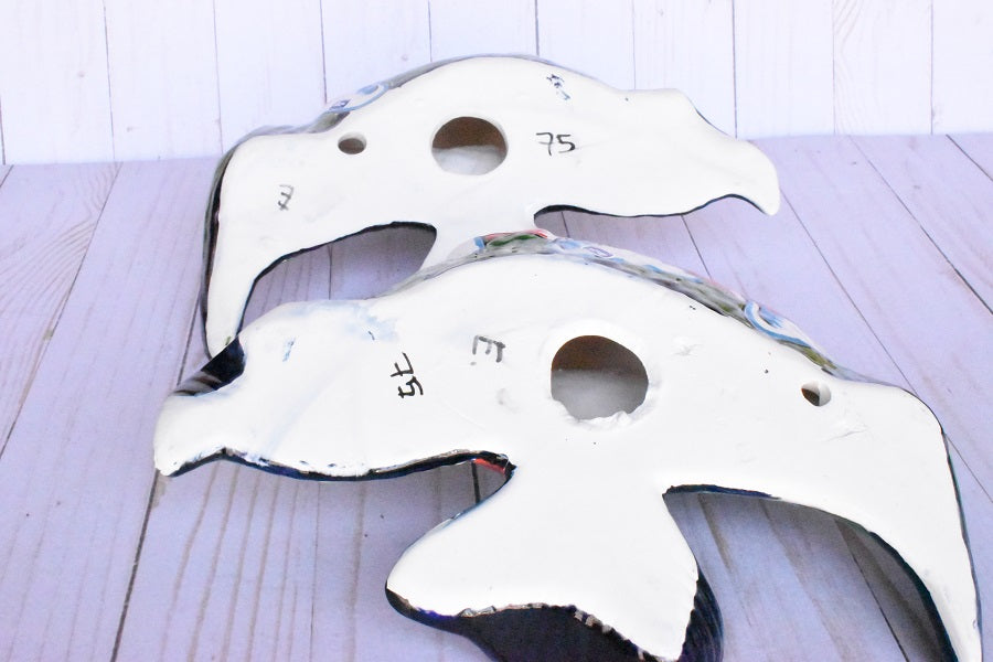 Angelfish- Hancrafted Talavera Ceramic in Leaves of Calla lilies Design