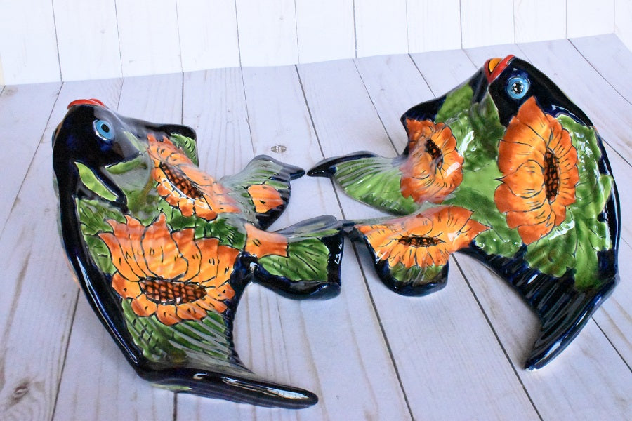 Angelfish- Hancrafted Talavera Ceramic in Sunflower Design