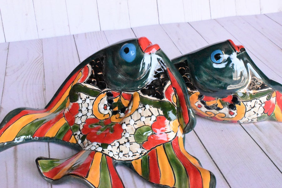Angelfish- Hancrafted Talavera Ceramic in Mayan Design