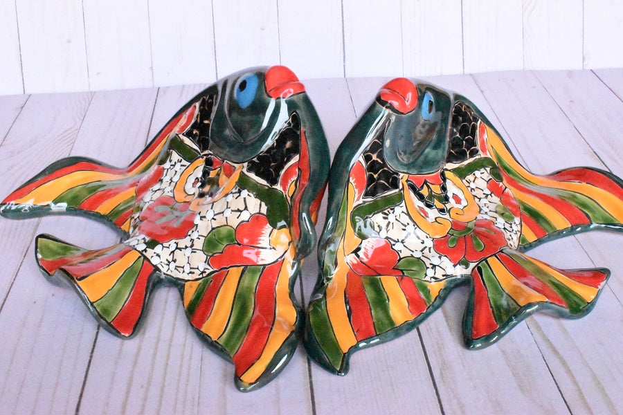 Angelfish- Hancrafted Talavera Ceramic in Mayan Design