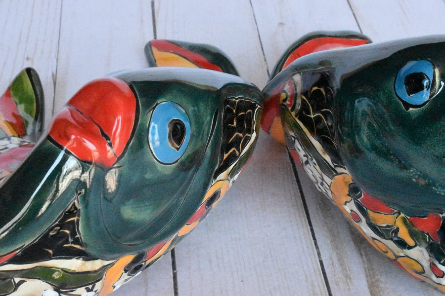 Angelfish- Hancrafted Talavera Ceramic in Mayan Design