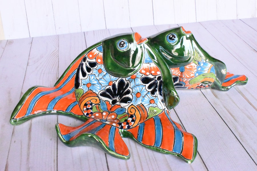 Angelfish- Handcrafted Talavera Ceramic in Classic Puebla Design