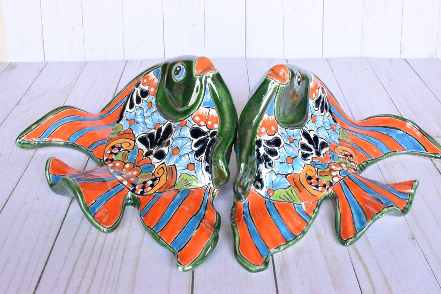 Angelfish- Handcrafted Talavera Ceramic in Classic Puebla Design