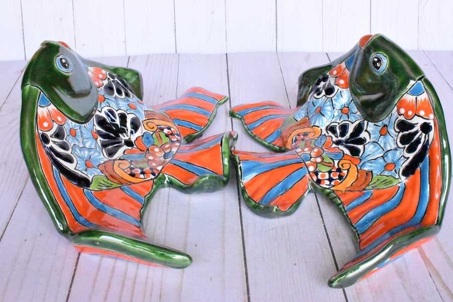 Angelfish- Handcrafted Talavera Ceramic in Classic Puebla Design