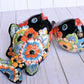 KOI-FISH Handmade Talavera Ceramic in Flowers Design