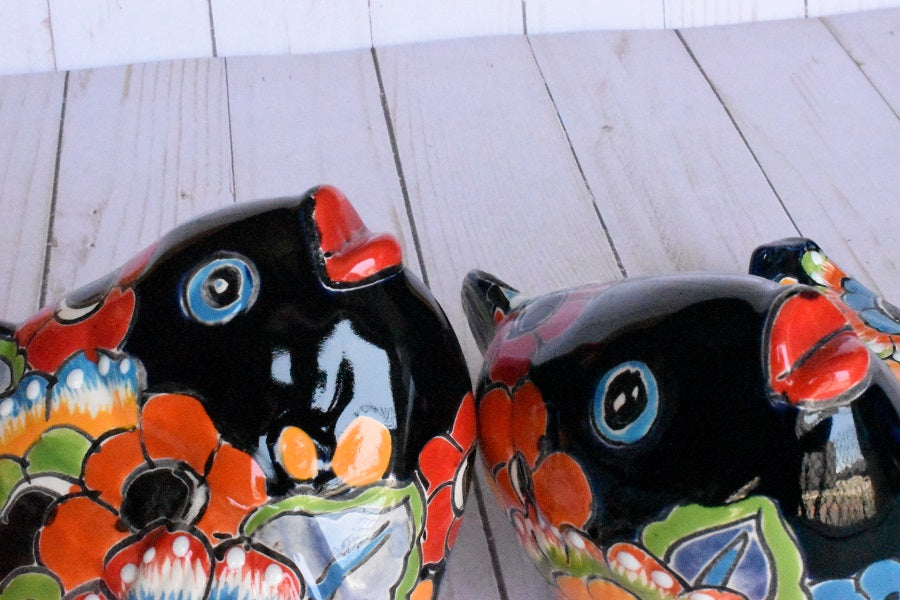 KOI-FISH Handmade Talavera Ceramic in Flowers Design