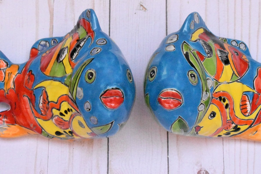 KOI-FISH Handmade Ceramic Fish Caribbean Design