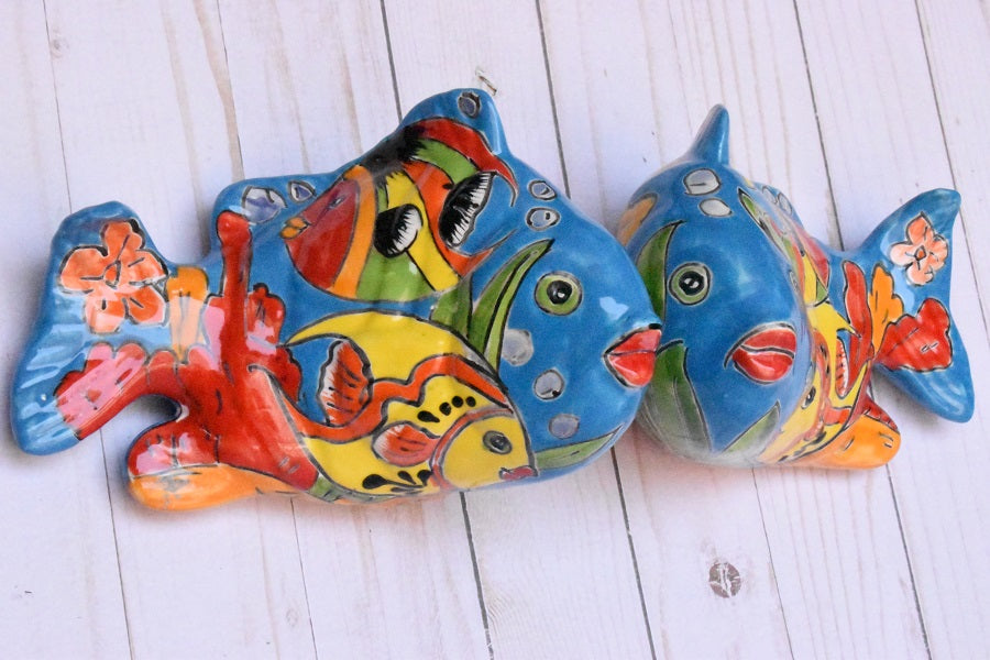 KOI-FISH Handmade Ceramic Fish Caribbean Design