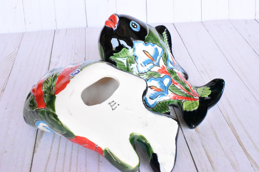 KOI-FISH Handmade Talavera Ceramic Calla-lilies Design