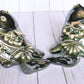 KOI-FISH Handmade Talavera Green Leaf Design