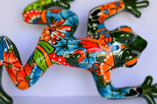 WALL FROG HAND-PAINTED PUEBLA STYLE