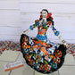 Day of the Dead "Ballerina" Handcrafted White Puebla Design Ceramic