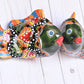 KOI-FISH Handmade Talavera Ceramic in Green & Red Peacock Design