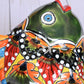 KOI-FISH Handmade Talavera Ceramic in Green & Red Peacock Design