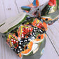 KOI-FISH Handmade Talavera Ceramic in Green & Red Peacock Design