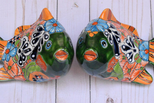 KOI-FISH Handmade Classic Talavera Puebla Ceramic Design