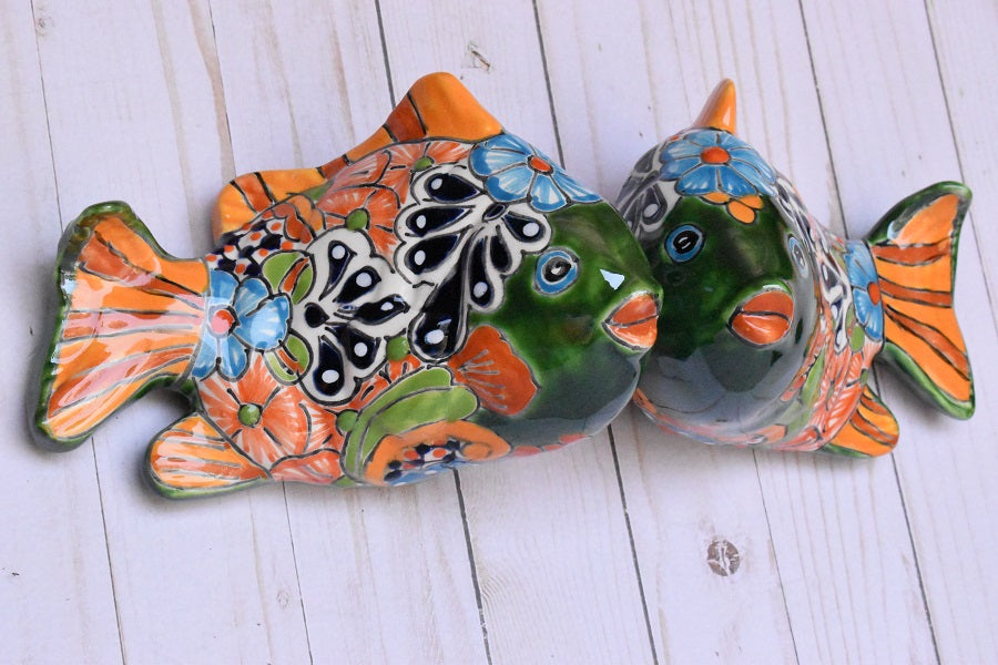KOI-FISH Handmade Classic Talavera Puebla Ceramic Design
