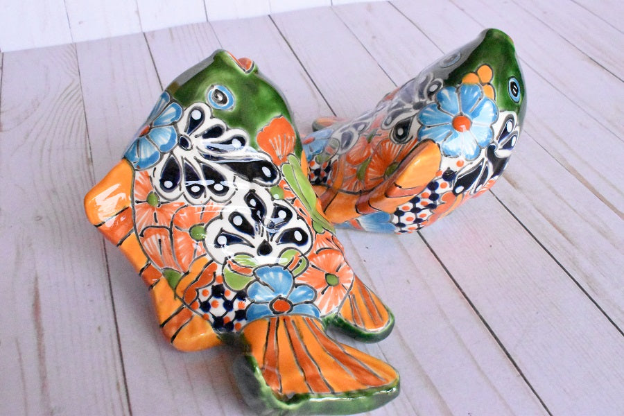 KOI-FISH Handmade Classic Talavera Puebla Ceramic Design