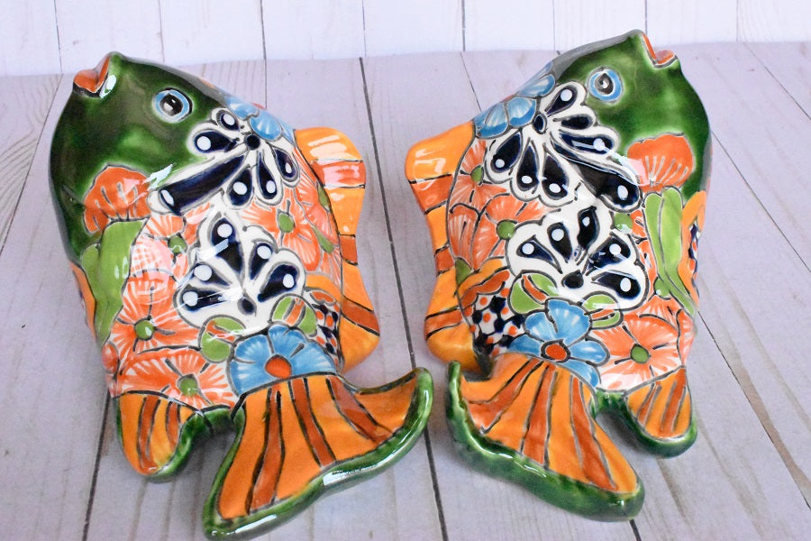 KOI-FISH Handmade Classic Talavera Puebla Ceramic Design