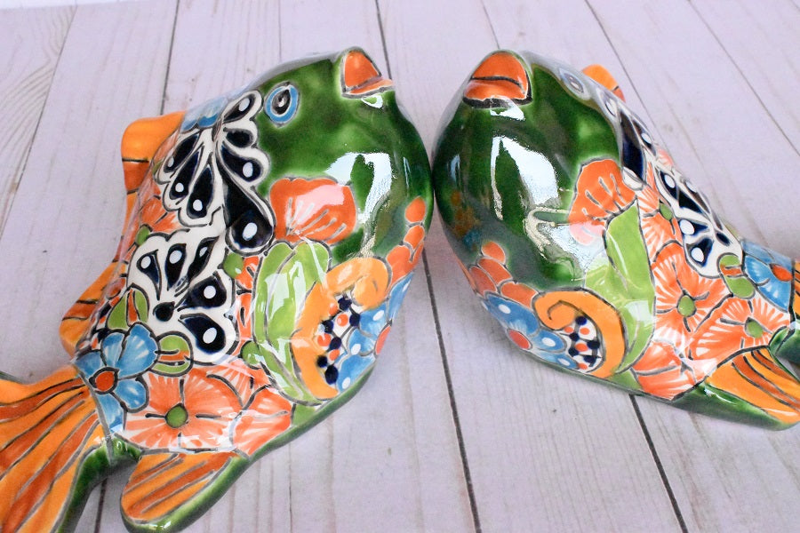KOI-FISH Handmade Classic Talavera Puebla Ceramic Design