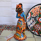 Day of the Dead "La Adelita" -Handcrafted Talavera Ceramic