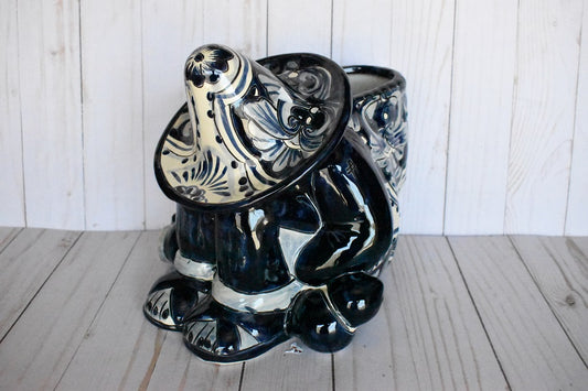 Man sleeping Rustic Blue&White Talavera