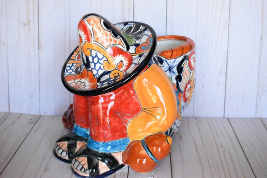 Man sleeping in Puebla White Talavera