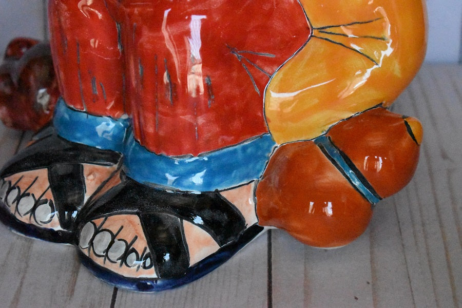 Man sleeping in Puebla White Talavera