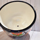 MOLCAJETE FLOWERPLANTER, THREE FEET POT PUEBLA WHITE DESIGN