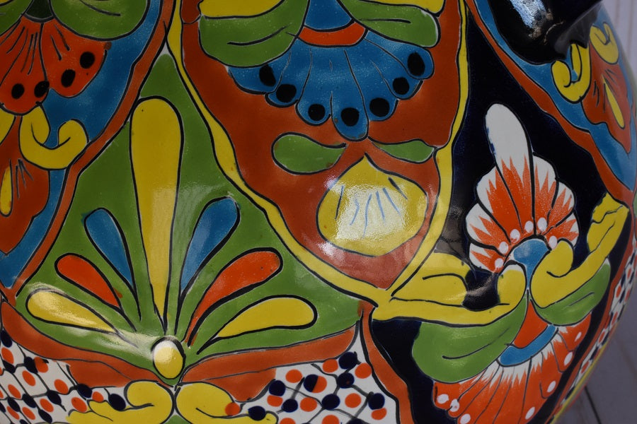 Flowerplanter With Handles Clasicc Talavera