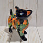 Cute Standing Chihuahua figurine Classic Sunflowers Design Ceramic Dog