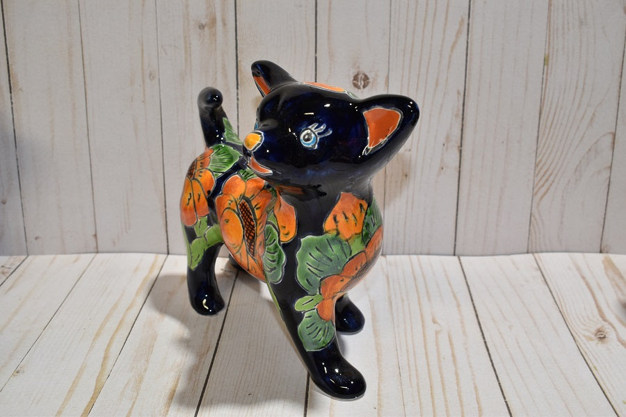 Cute Standing Chihuahua figurine Classic Sunflowers Design Ceramic Dog