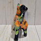 Cute Standing Chihuahua figurine Classic Sunflowers Design Ceramic Dog