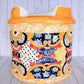Ringed Round Pot- Marigold Palnter- Sevilla Yellow Design