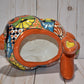 Rabbit Planter, Sevilla Brown Pottery Design, Ceramic Rabbit Flowerpot