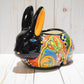 Rabbit Planter, Talavera Pottery, Ceramic Rabbit Flowerpot