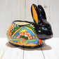 Rabbit Planter, Talavera Pottery, Ceramic Rabbit Flowerpot