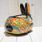 Rabbit Planter, Talavera Pottery, Ceramic Rabbit Flowerpot