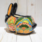 Rabbit Planter, Talavera Pottery, Ceramic Rabbit Flowerpot