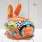 Rabbit Planter, Sevilla Brown Pottery Design, Ceramic Rabbit Flowerpot
