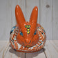 Rabbit Planter, Sevilla Brown Pottery Design, Ceramic Rabbit Flowerpot